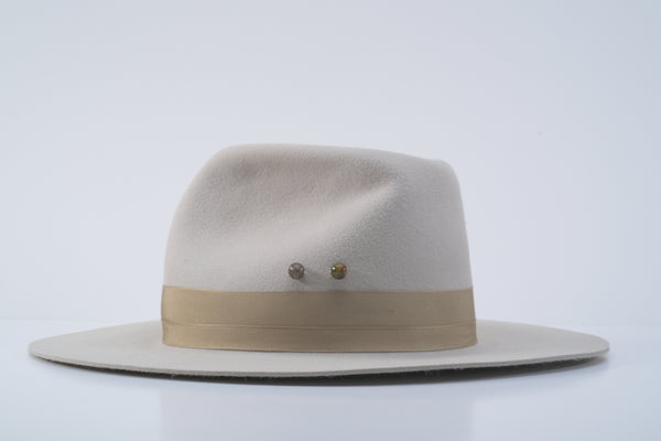 Cream / White Fedora